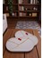 Kırmızı Mini Kalpli Dekoratif Taş Tozu 2'li Oval Sunumluk Set, Takı Tabağı, Saksılık, Mumluk, Organizer (18X10CM) 6