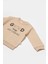 Unisex Bebek Bej Pamuklu Sweatshirt ve Eşofman Altı Takımı 3