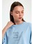 Unisex Oversize Baskılı Sıfır Yaka Tshirt 3