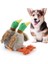 Hışırtılı Eğlenceli Sesli Kedi Köpek Eğitici Peluş Ördek Oyuncağı 3
