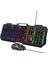 Rgb LED Işıklı Metal Gövdeli USB Gaming Oyuncu Mouse Klavye Seti 1