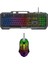 Rgb LED Işıklı Metal Gövdeli USB Gaming Oyuncu Mouse Klavye Seti 2