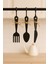3 Parça Dekoratif Ahşap Çatal-Kaşık-Bıçak Seti Mutfak, Kahve Köşesi, Dolap, Raf, Askı Süsü(19 Cm) (ASKI SETE DAHİL DEĞİLDİR.) 1