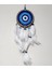 Nazar Boncuğu Desenli Dream Catcher El Yapımı Kuş Tüylü Rüya Kapanı Duvar Süsü 4