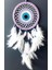 Nazar Boncuğu Motifli Lila Rengi Dream Catcher Düş Kapanı Duvar Süsü 2