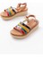 Bayan Sandalet 730-142 Multi Hakiki Deri Ortopedik Taban Kadın Sandalet 3