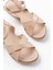 Bayan Sandalet 692-564 Nut Ortopedik Taban Çapraz Tokalı Kadın Sandalet 4