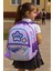 MU-9026MERMAID Okul Çantası | Işıltılı Mor Pembe Sırt Çantası 1