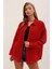 Runiquehome 20153 Tek Cepli Oversize Gömlek - Kırmızı 4