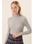 Runiquehome 10311 Balıkçı Yaka Triko Kazak - Gri 5