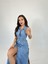 Runiquehome 6969 Kot Elbise-Mavi 5