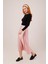 Runiquehome Çan Kesim Midi Pembe Saten Etek 5