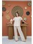 Runiquehome Bej T-Shirt ve Pantolon Takım 1