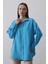 Runiquehome Uzun Kol Gömlek - Turkuaz 1