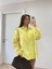 Runiquehome Yakalı Yandan Yırtmaçlı Gömlek - Sarı 3