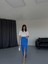 Runiquehome Gabardin Uzun Önden Yırtmaçlı Etek - Saks 5