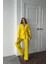 Runiquehome Neon Beli Kuşaklı Ceket ve Pantolon Parlak Takım 3