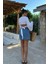 Runiquehome Cecile Denim Mini Etek 4015-17 5