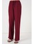 Runiquehome Geniş Paça Keten Pantolon 6735 - Bordo 2