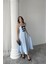Runiquehome Bebe Mavi Fiyonk Garnili Dantelli Elbise 2