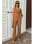 Runiquehome Tek Omuz Büstiyer Plazzo Pantolon Viscon Takım 10159 1