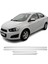 Chevrolet Aveo Uyumlu Sedan Yan Kapı Çıtası 4 Parça 2011 ve Üzeri paslanmaz Krom 2