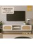 %100 Mdf Rattan(Jüt Kumaş) Kapaklı Tv Sehpası – Premium Seri, 180CM, Cnc Kesim, Modern Tasarım 2
