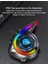 Y21 Intercom Bluetooth Motosiklet Kask Kulaklığı Rgb Işık Efektli Intercom Kulaklık 4