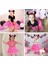 Pembe Fiyonklu Minnie Mouse Tacı Mini Kulak 2
