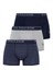 Erkek Lacivert-Gri Melanj - Indigo 3'lü Boxer 1
