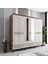 Libra 6 Kapaklı Çekmeceli Gardırop Tamamı Mdf (Aytaşı) 2