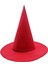 Kırmızı Renk Keçe Cadı Şapkası Yetişkin Çocuk Uyumlu 35X38 cm 1