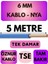 Öznur 6 mm Nya Kablo Metre Seçenekli (Mavi) 1