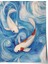 Çerçevesiz Poster, Koi Balıkları, Mavi Dalgalar, Japon Stil Poster No: 107335 1