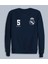 Efsaneler Serisi Zidane Real Madrid 5 Bisiklet Yaka Lacivert Sweatshirt 1