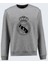 Real Madrid Baskılı Bisiklet Yaka Grimelanj Sweatshirt 1