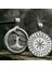 Çift Taraflı Yggdrasil Hayat Ağacı Viking Vegvisir Runik Pusula – Ouroboros Yılan Motifli Kolye 1