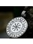 Çift Taraflı Yggdrasil Hayat Ağacı Viking Vegvisir Runik Pusula – Ouroboros Yılan Motifli Kolye 4