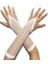 Örgü Beyaz Parmak Arası File Eldiven 26 cm 1