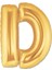 Altın Sarısı Folyo Harf Balon 1 Metre 1