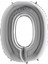 Gümüş Rengi Folyo Balon 1 Metre 5