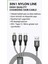 Riotech 3in1 Örgülü Kablo Type-C To Type-C&lightning 2
