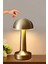 Mantar Model Gold Kasa Dimmerli Şarjlı Retro Masa Lambası 2