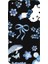 Huawei P10 Lite Için Siyah Blue Flow Kitty Desenli Silikon Kılıf 1