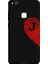 Huawei P10 Lite Için Siyah J Harfli Touch Of love Desenli Silikon Kılıf 1