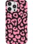 iPhone 13 Pro Için Siyah Pink Panthera Desenli Silikon Kılıf 1