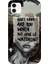 iPhone 12 Için Siyah Who Am I Desenli Silikon Kılıf 1