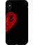 iPhone Xs Için Siyah Z-Harfli Touch Of love Desenli Silikon Kılıf 1