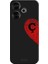 Xiaomi Redmi 13 4g Için Siyah Ç Harfli Touch Of love Desenli Silikon Kılıf 1