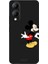 Vivo Y17S Için Siyah Mickey Wave Desenli Silikon Kılıf 1
